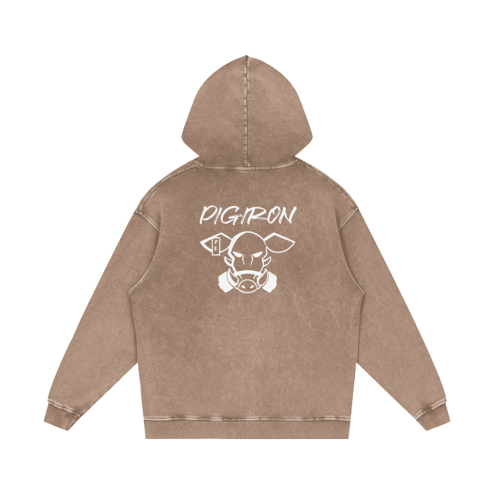 PigIron Acid Wash Oversize Hoodie